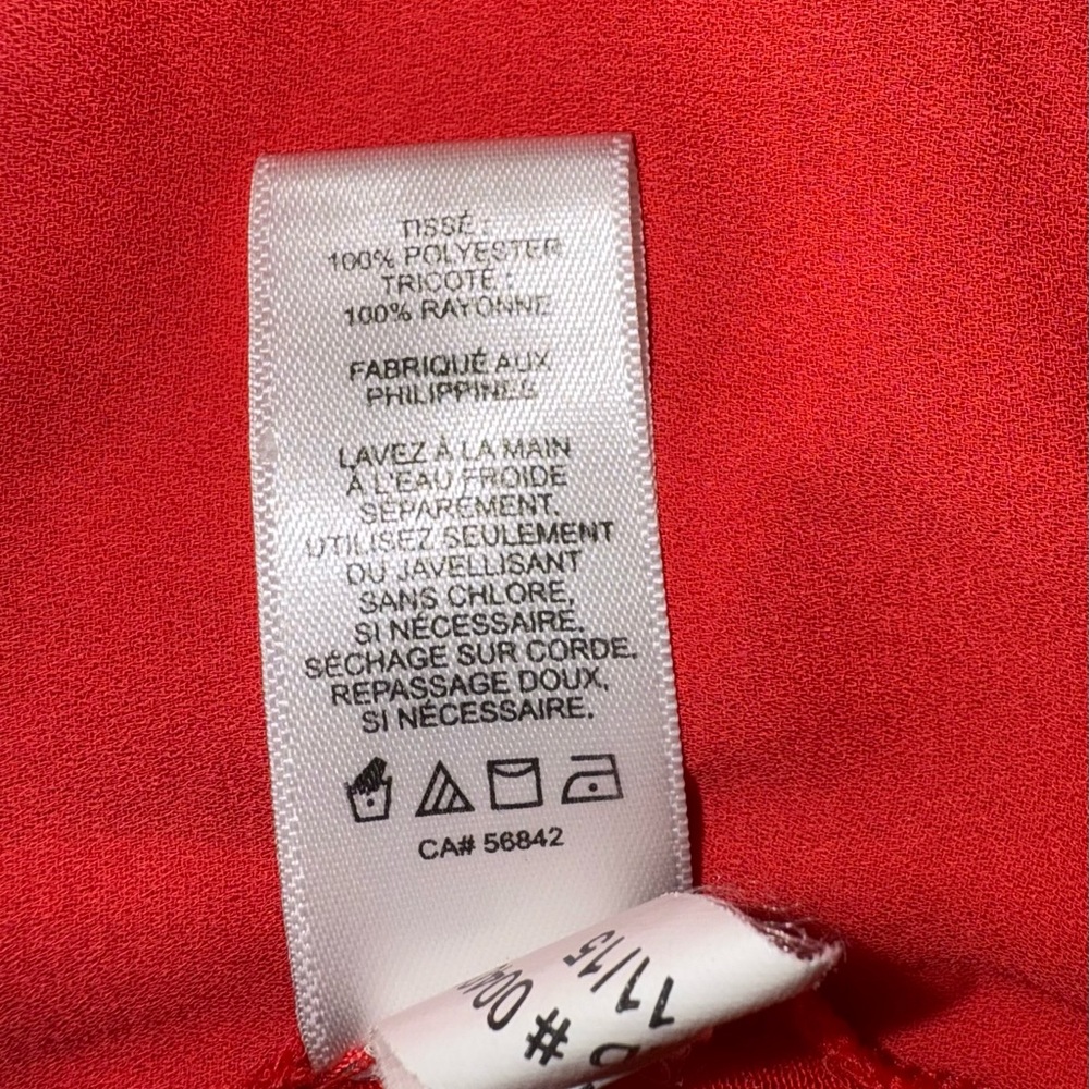 Express Vibrant Red Ruffle Tank Top - Picture 5 of 5